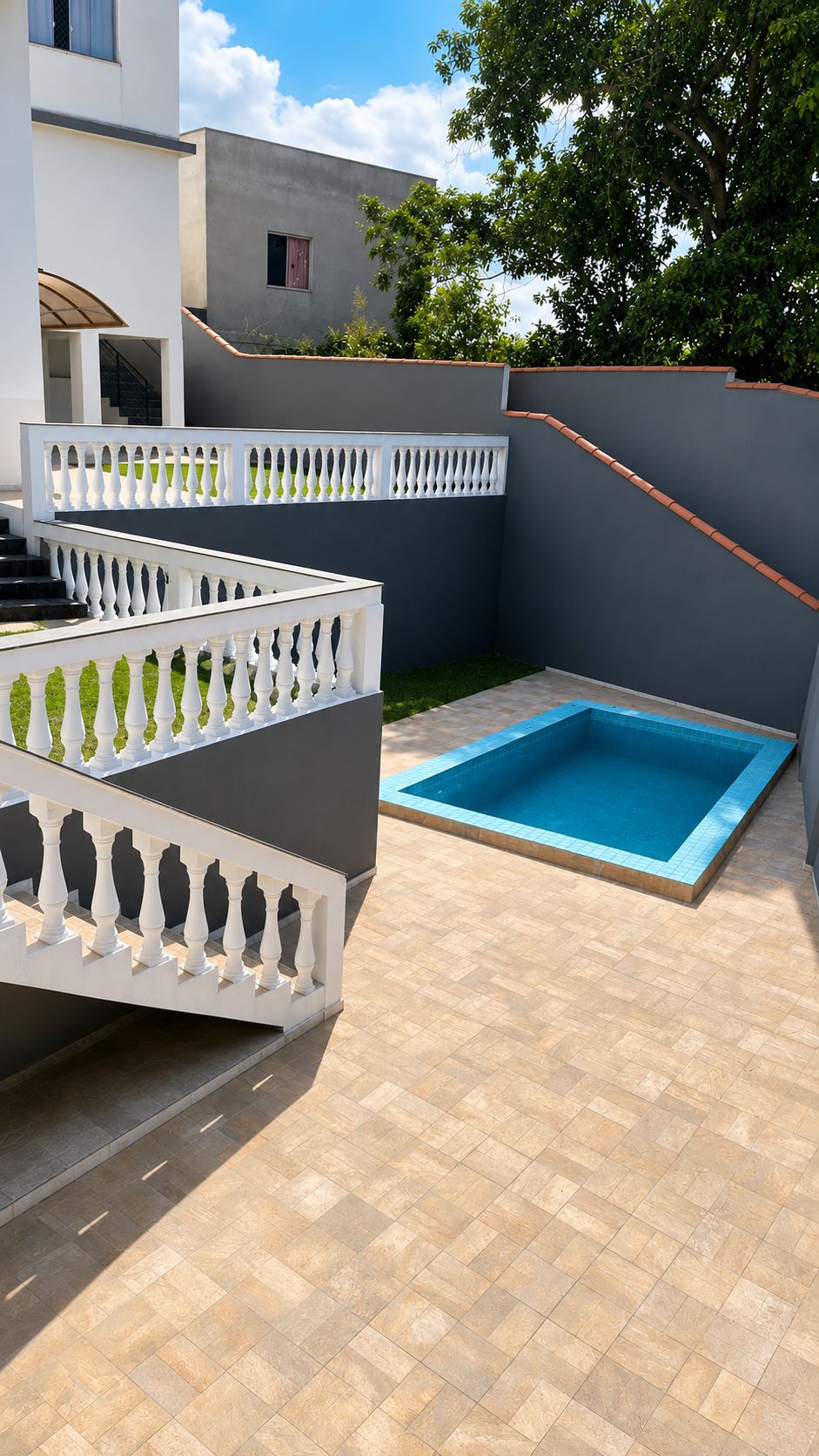 Piscina e area de lazer